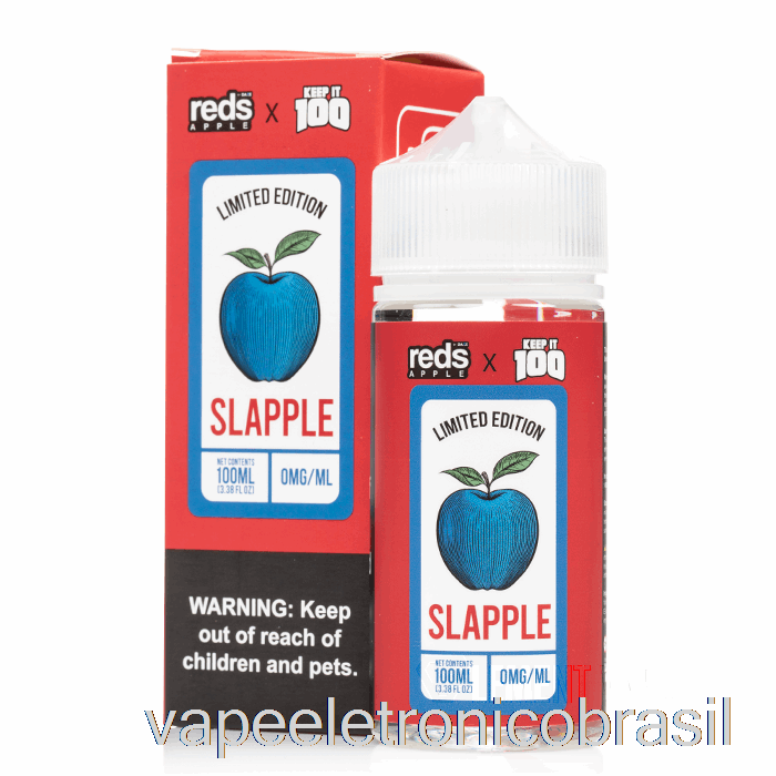 Vape Recarregável Slapple - 7 Daze X Keep It 100 - 100ml 3mg